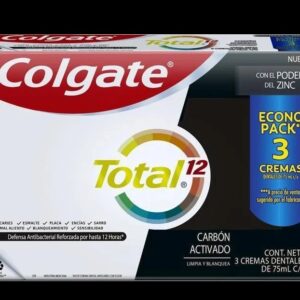 crema dent colgate total 12 carb/activ 75 ml 3 und