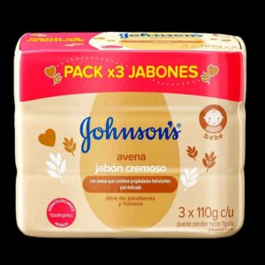 jabon jj baby avena 110gr 3 und