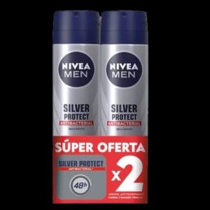 desodorante nivea men silv/prot 150ml 2 und s.d