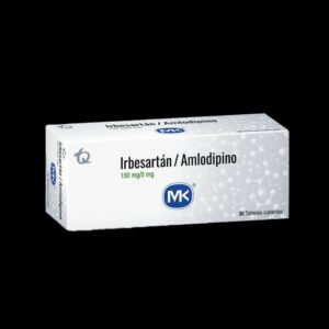 irbesartan+amlodipino 150/5 mg 30 tabletas mk