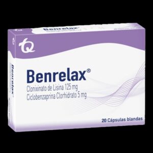 benrelax 125/5 mg 20 capsulas