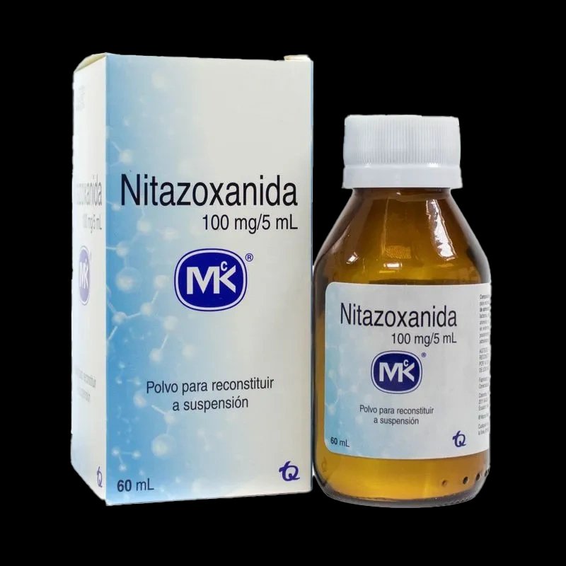 nitazoxanida 2% 100 mg susp 60 ml mk