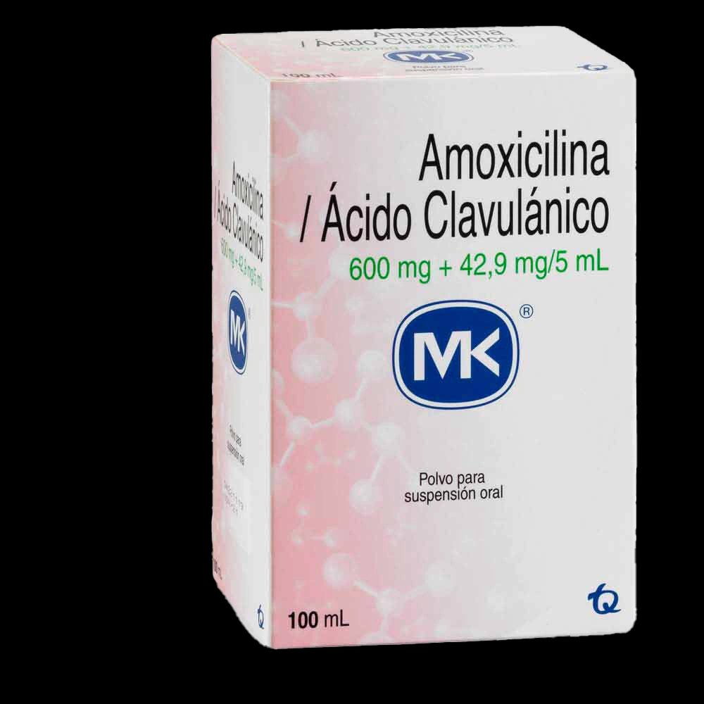 amoxicilina+acido clav.600/42.9 mg 100 ml mk