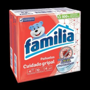 pañitos familia cuid/gripal 4 paq x 10 und