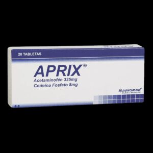 aprix 325/8 mg 20 tabletas