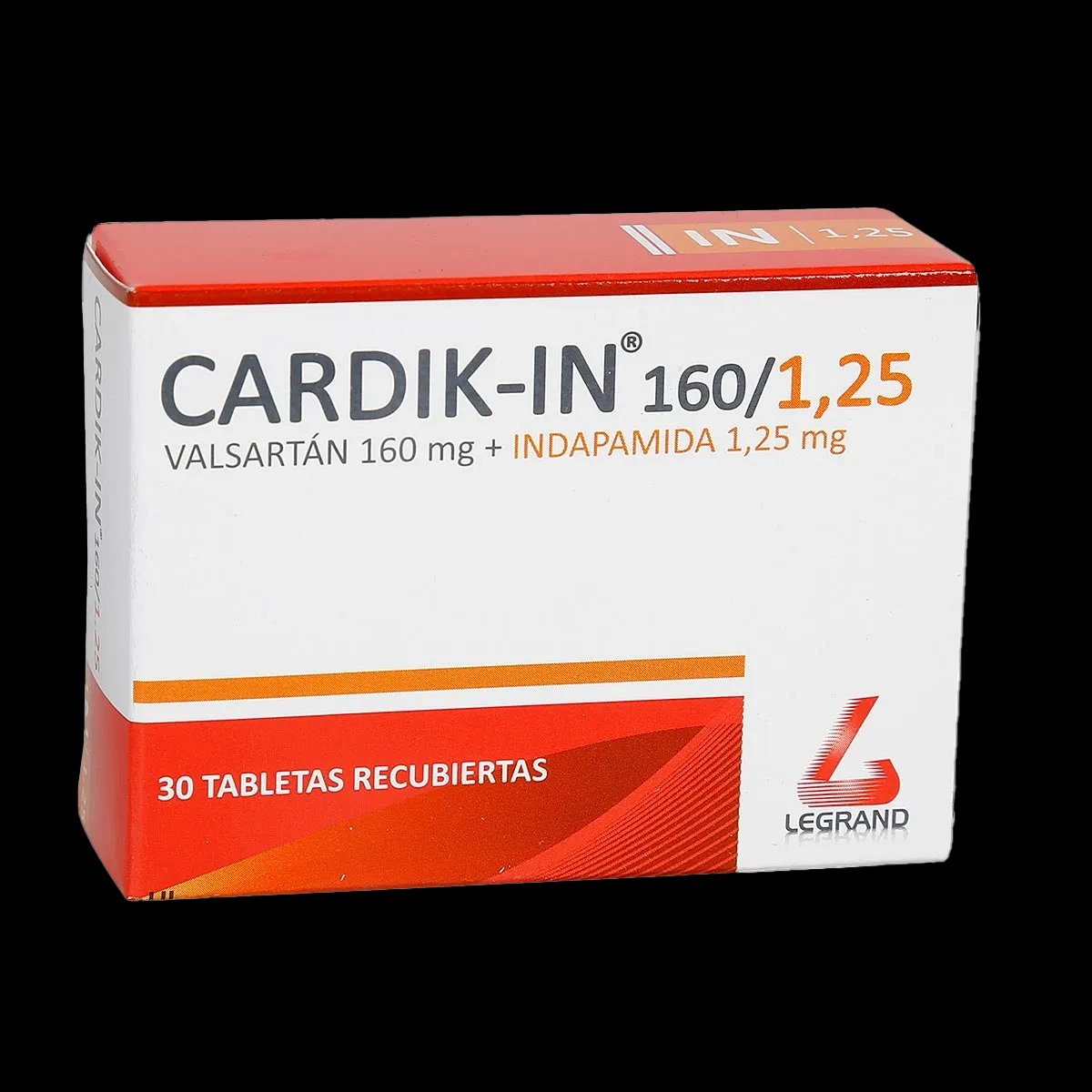 cardik-in 160/1.25 mg 30 tabletas