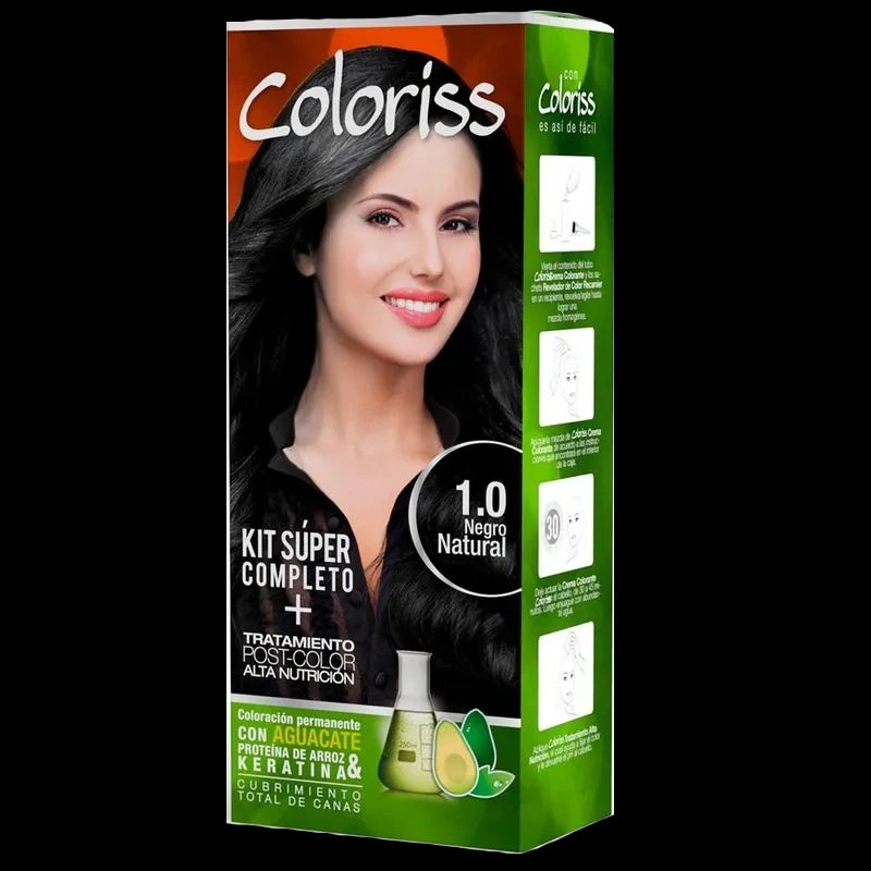 coloriss kit 10 negro/natural
