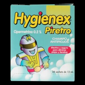 champu hygienex piretro a/piojos 24 sobres