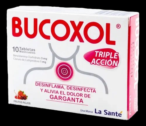 bucoxol t/a f.rojos 10 tabletas