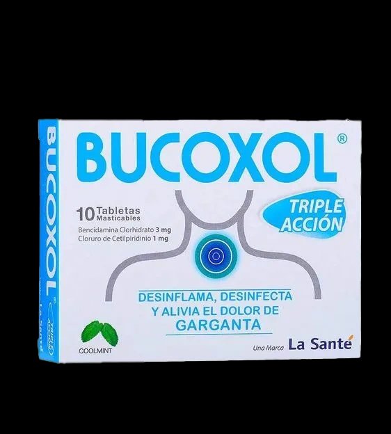 bucoxol t/a coolmint 10 tabletas