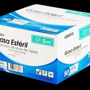 gasa alfa estuchen/tejida 3x3 7.5cm 50 und