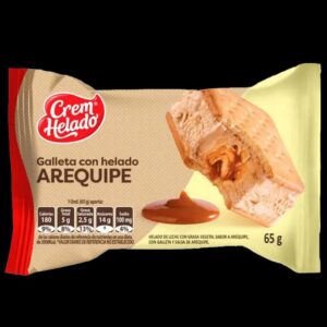 galleta con helado arequipe crem helado