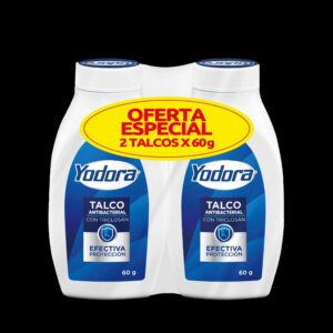 talco yodora 60 gr 2 und p.e