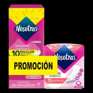 tampon nosotras dig.sup.10+protector m.15 uds